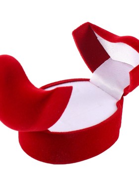 Exquisite Velvet Red Double-faced Jewelry Gift Box Wedding P