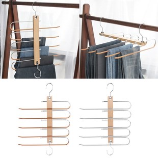 5 Layered Pants Rack Trousers Hangers for Pants Jeans Trouse