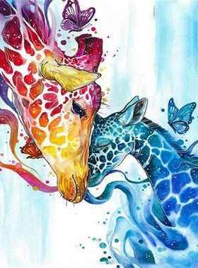 nframe DIY Paint By Number On Canvas Kits Deer Home Decor Co