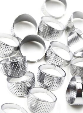 New 5pcs/set Silver Ring Thimble Finger Protector Household