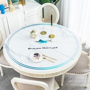 2020 Creative 1.5mm Marble Printing Round Table Cloths Not T