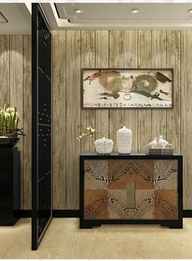 wellyu wallpapers new Chinese vintage imitation wood grain b