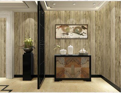 wellyu wallpapers new Chinese vintage imitation wood grain b