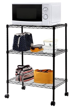 3-Layer Plastic Coated Iron Shelf With 1.5 Steel Tube  Layer