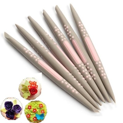 6 pcs/set Silicone Fondant Cake Decorating Flower Modelling