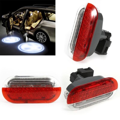 1pc Door Panel Warning Light Red For Volkswagen Bora Golf4 M