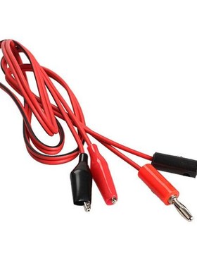 1 Pair Alligator Testing Cord Lead Clip Electrical Clamp to