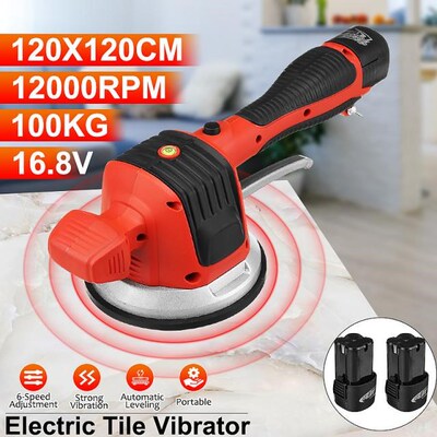 16.8V Cordless Tiling Tiles Machine Tile Vibrator Suction Cu