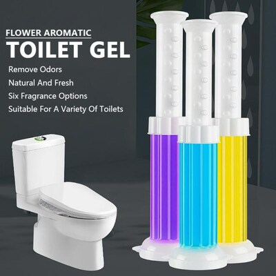 Toilet Deodorant Cleaner Flower Aromatic Toilet Gel Fragranc