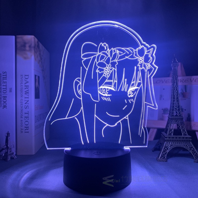 Anime 3d Lamp Zero Two Figure Nightlight Kids Child Girls Be