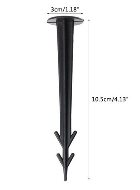 100Pcs Plastic Garden Cover Cloth Securing Stakes Spikes Law