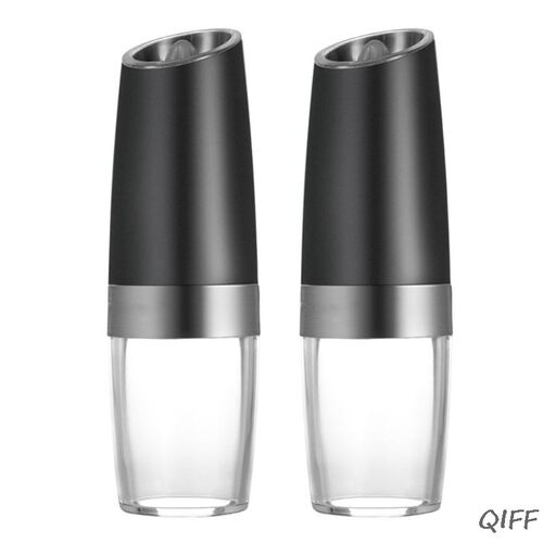 2pcs Electric Pepper Mill Grinder Salt Spice Power Shaker w/