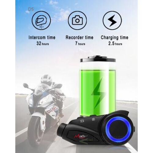 M3 Motorcycle Helmet Bluetooth Headset Handsfree Intercom MO