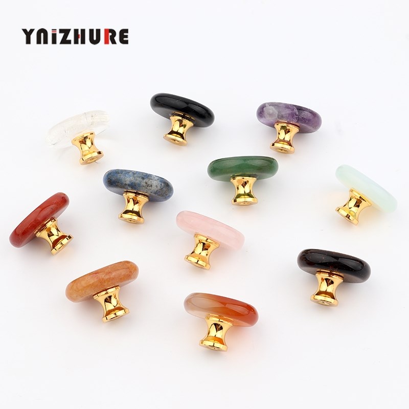 Pure Nature stone Crystal Reiki Drawer Handles Small Gift Bo