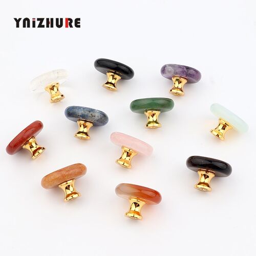 Pure Nature stone Crystal Reiki Drawer Handles Small Gift Bo