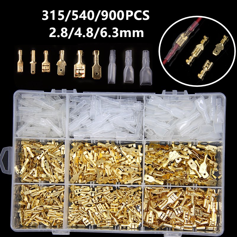 315/450/900PCS 2.8/4.8/6.3mm Crimp Terminals Insulated Seal
