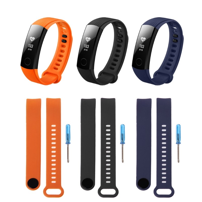 Silicone Adjustable Band Huawei Honor 3 Bracelet Watch Repl-封面