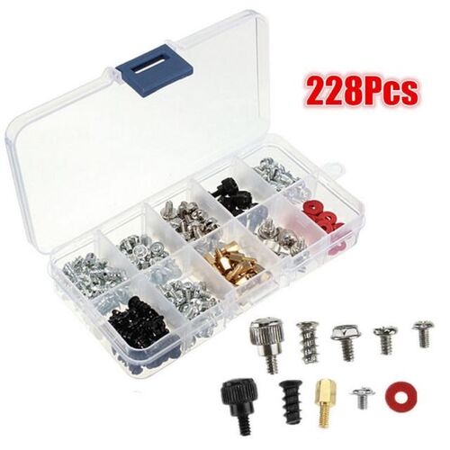 适用于 Motherboard Case Fan CD-ROM Hard Disk 228Pcs DIY Scre