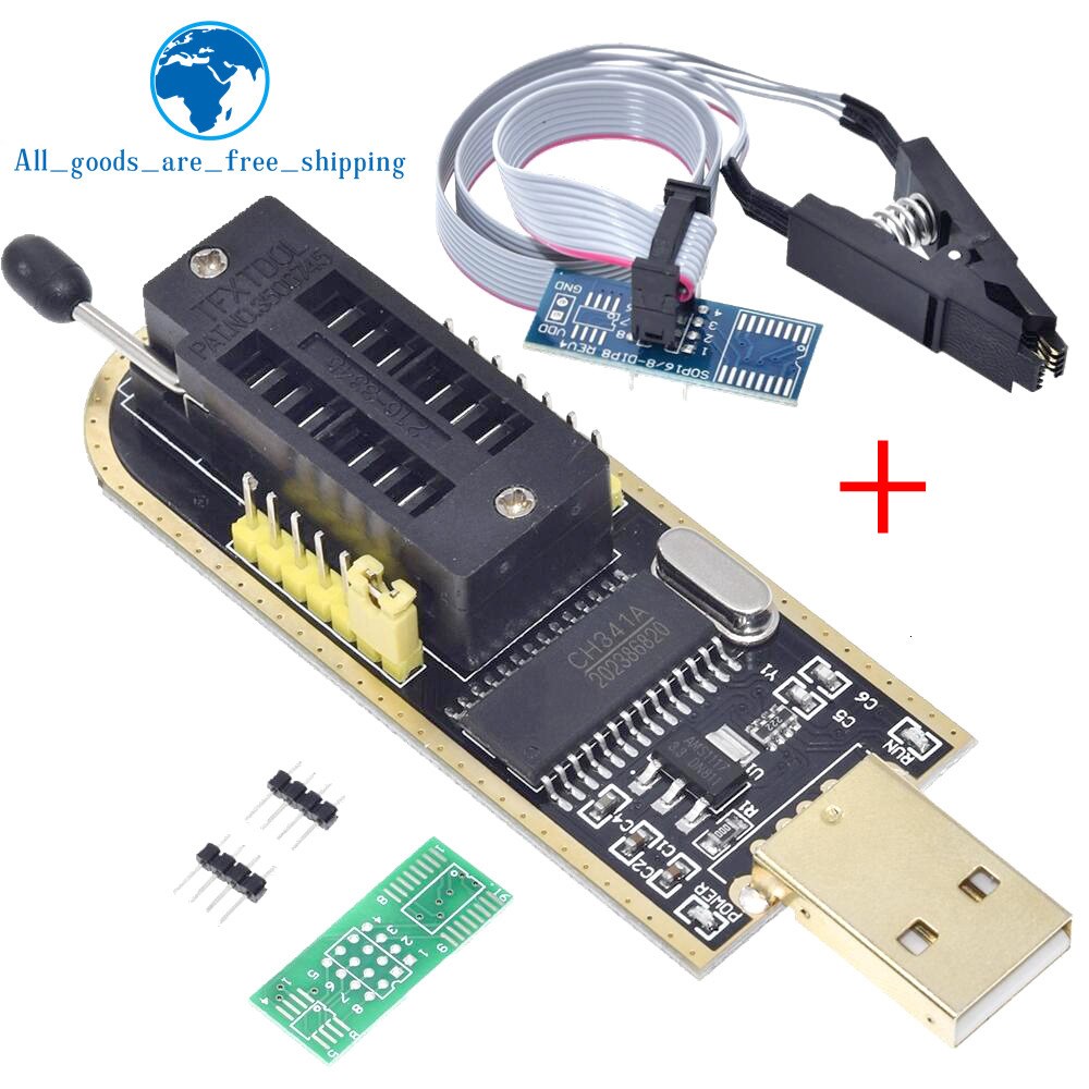 CH341A 24 25 Series EEPROM Flash BIOS SB Programmer Module+