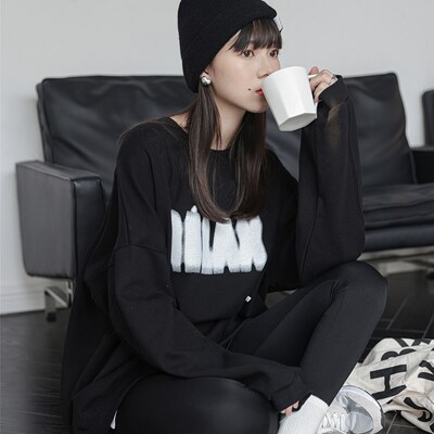 2021 autumn and winter loose all-match hoodie women tide