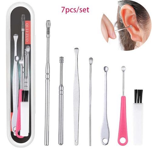 7PCS/set Ear Wax Removal Cleaner Ear Tool Multi-function Por