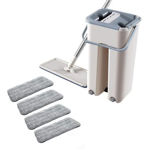 Flat Mop Disposable Mop Vibrating Fast Hand Net Red Mop 适用