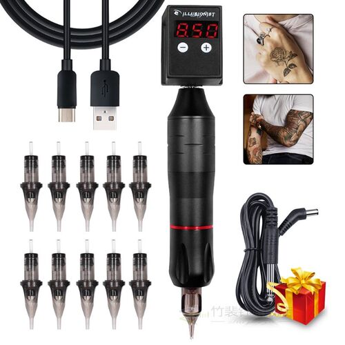 Newest Tattoo Machine Kits Rotary Tattoo Pen Needles With M