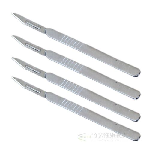 10pc 23# Carbon Steel Surgical Scalpel Blades + 1pc Handle S