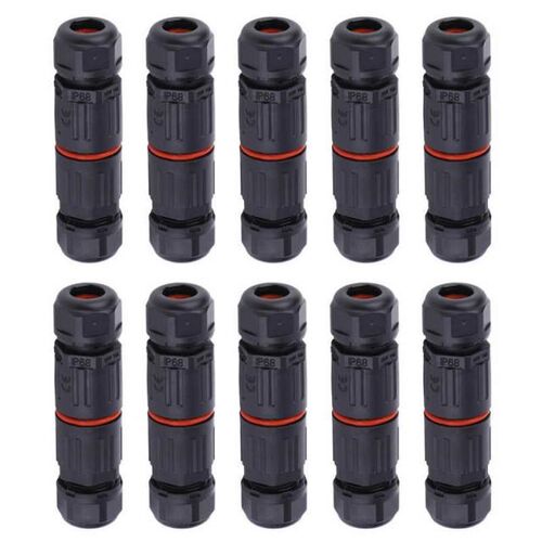 10pcs 300V 16A 3Pin Connector IP68 Waterproof Terminal Block