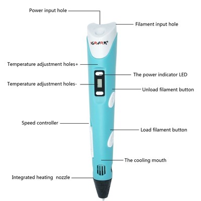 3D Pen 3D Printer Pen 3D Printing Drawing Pen With 100 Meter