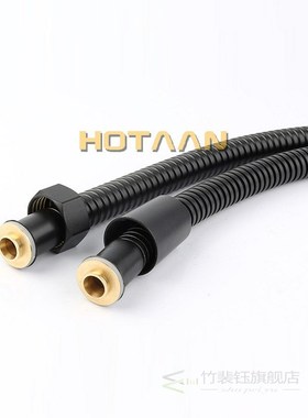 Black Color 1.5M Stainless Steel Flexible Shower Hose Pipe D