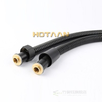 Black Color 1.5M Stainless Steel Flexible Shower Hose Pipe D