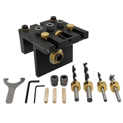 Doweling Jig Kit 3 in 1 Practical Positioning Clip Woodworki