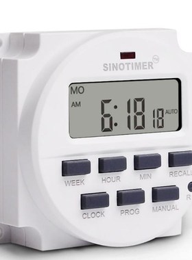 BIG LCD Digital 220V Programmable Timer Switch with Countdow