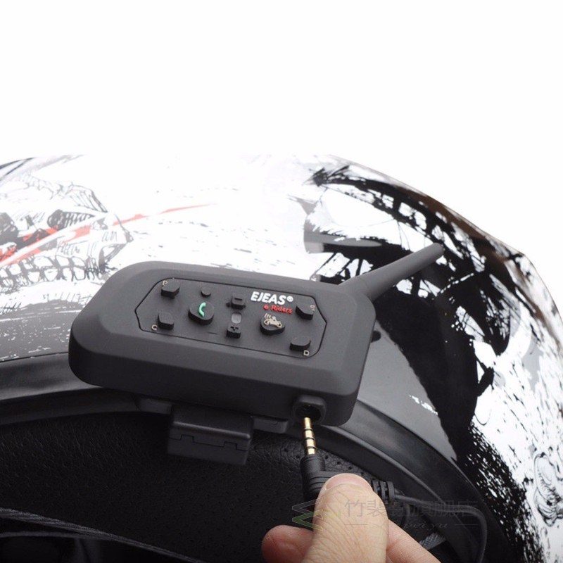 Intercom-System Helmet Walkie-Talkie Motorcycle-Bluetooth-He