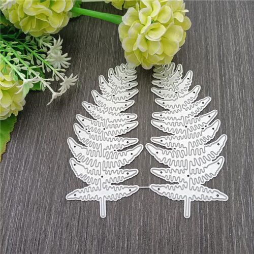 2021 New Two Personality leaves Metal Cutting Dies Stencil D
