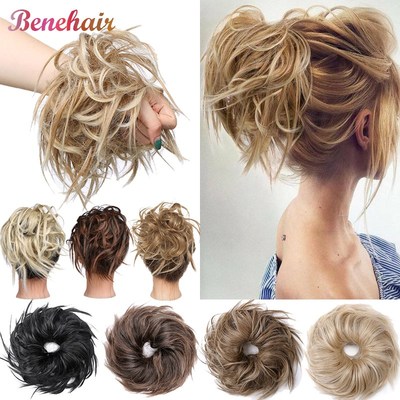 BENEHAIR Messy Bun Hair Piece Scrunchy Hair Bun Women Chigno