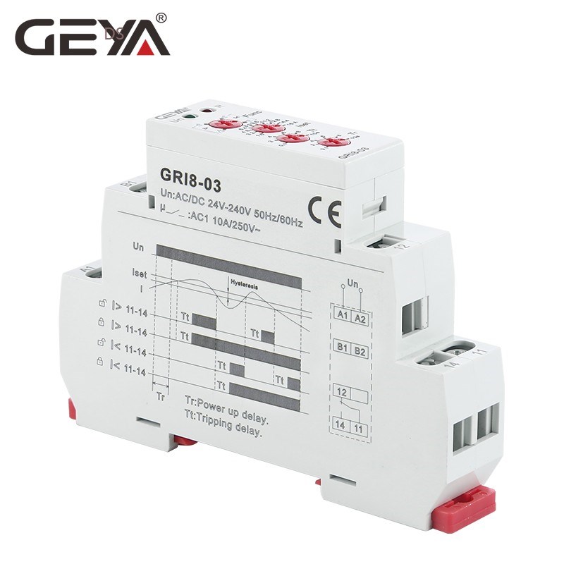 GEYA GRI8 03 Over Current or Under Current Adjustable Relay