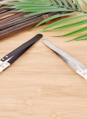 Heat Resistant Stainless Steel Ceramic Tweezers Non Conducti