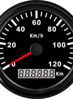85mm 120KMH GPS Speedometer odometer waterproof IP67 Gauge S