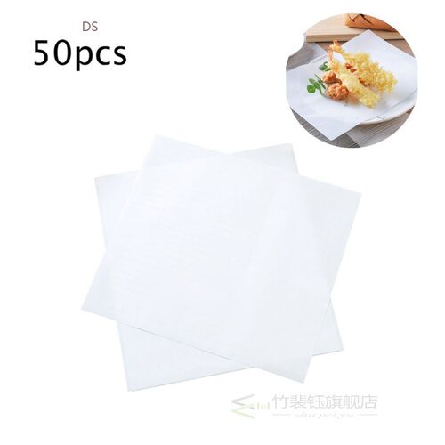 50PCS Air Fryer Square Baking Paper  Food Grade Square B