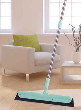 EVA Broom Non-sticky Floor Wiper Telescopic Hand Push Sweepe