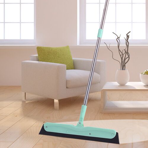 EVA Broom Non-sticky Floor Wiper Telescopic Hand Push Sweepe