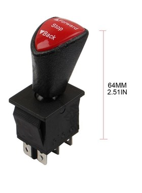 1PC DPDT 6Pin Latching Slide Rocker Switch KCD4-604-6P Forwa