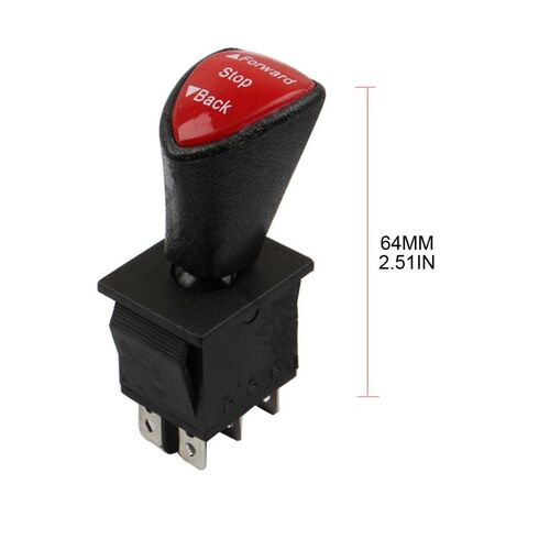 1PC DPDT 6Pin Latching Slide Rocker Switch KCD4-604-6P Forwa