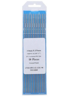 10Pcs Cerium Tungsten Electrodes TIG Welding Argon Arc Needl