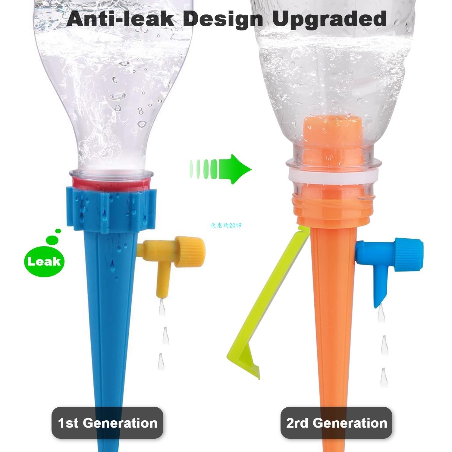 6Pcs/set Adjustable Stakes System Plant Self Watering Vacati