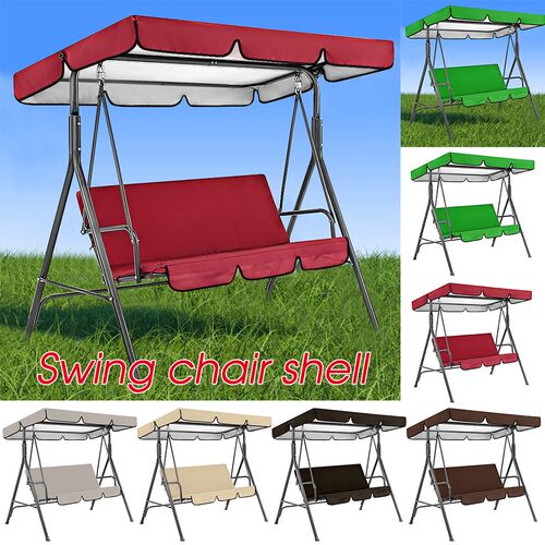 2pcs/set Garden Chairs Patio Swing Cover Set Waterproof UV-r