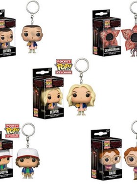 POP Stranger Things Keychain Eleven Dustin Barb Demogorgon K