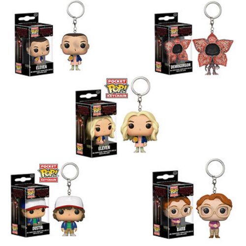POP Stranger Things Keychain Eleven Dustin Barb Demogorgon K